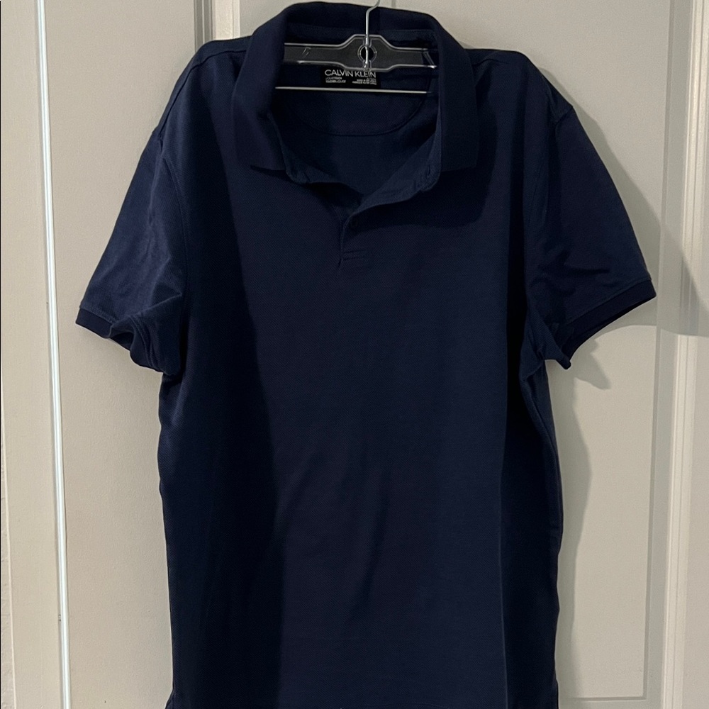 Calvin Klein Men's Dark Blue Polo Shirt